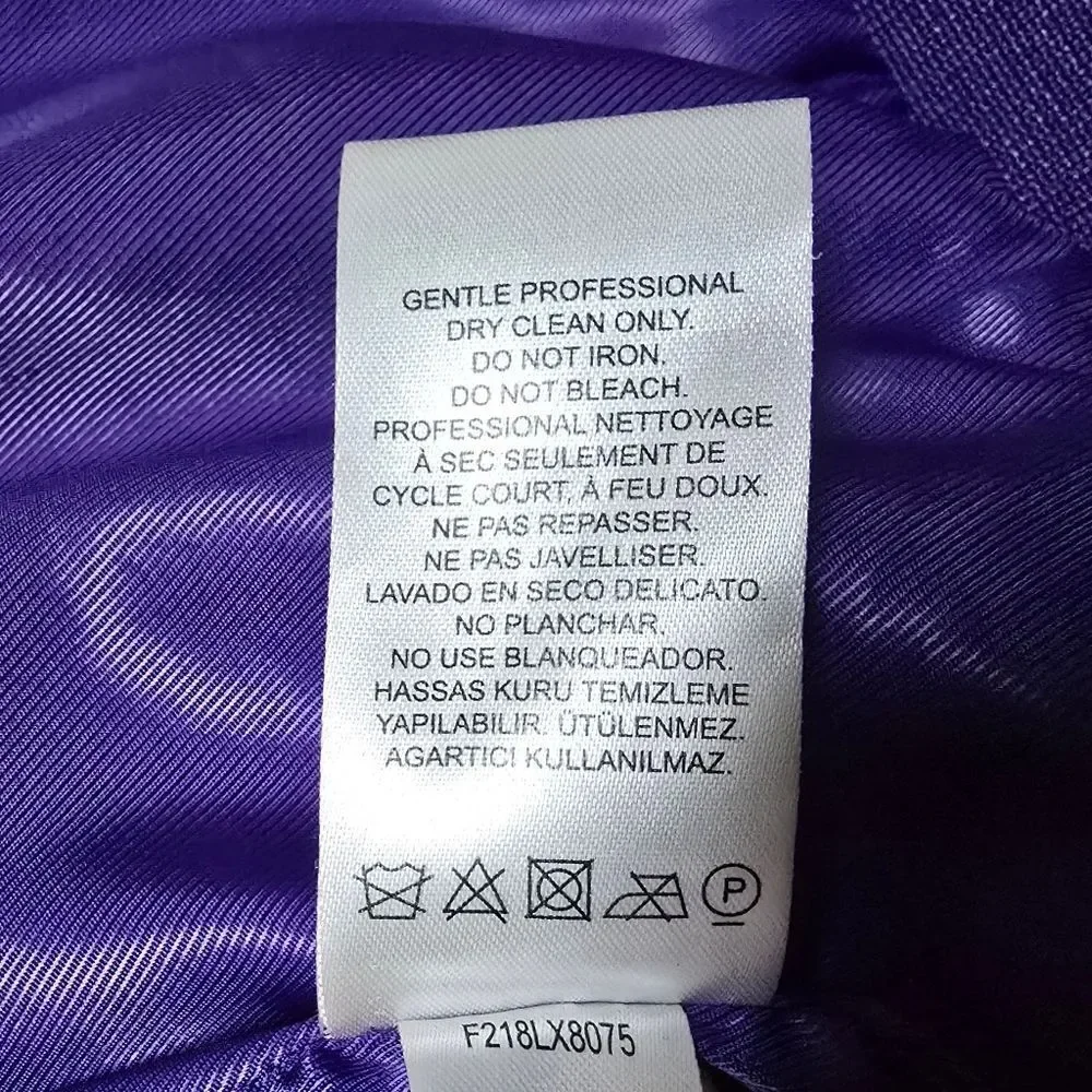 Tibi Luxe Faux Fur Mid Length Sporty Bomber Jacket in Purple - Picture 13 of 13